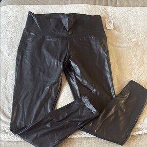 Time and Tru Shiny Black Leggings never worn